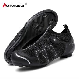 Boots Carbon Mtb Shoes Spd Men Breathable Speed Cycling Sneakers Road Bike Boots Women Selflocking Cleats Trail Flat Bicycle Shoes