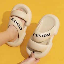 HBP Non-Brand Women Summer Slippers Platform Shoes Couples Indoor Bathroom Slides Soft EVA Thick Sole Female Male Home Beach Slipper