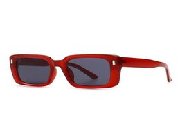 Retro Rectangle Sunglasses Women Fashion Rivets Jelly Colour Eyewear Men Square Leopard Yellow Sun Glasses Shades UV4001643742