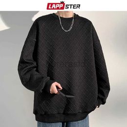 Moletom com capuz masculino lappster y2k streetwear moletom gráfico novo na moda coreana pullovers vintage moletom de grandes dimensões 24318