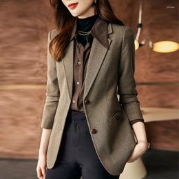 Women's Suits Women Formal Blazer Coat Female Long Sleeve Single Breasted Suit Jacket For Office Ladies Work Wear Blazers Outerwear