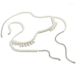 Belts Drop Pearl Pendant Chest Chain For Swimsuit Nightclub Jewellery Female