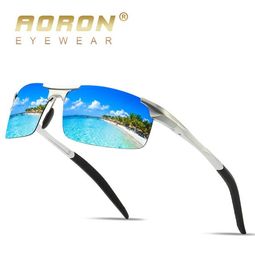 AORON Polarized Sunglasses Mens Classic Outdoor Sports Driving Sun Glasses UV400 Aluminum Frame Mirror Goggle Eyewear5323188