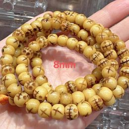 Strand 108 Tibet Bone Beads Yak A Dai Tibetan Women's Bracelet Necklace Spirit Dice Hand