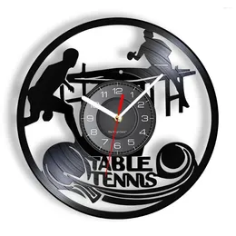 Wall Clocks Table Tennis Clock Club Sign Record Home Decor Ping Pong Vintage Watch Sports Gift