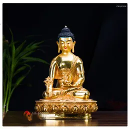 Decorative Figurines Temple 30CM Large# GOOD Buddha # Bless Family Home Efficacious Protection Buddhist Pharmacist Gilding Statue