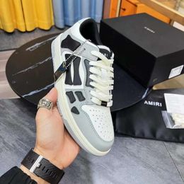 Couples Casual Leather Sports Shoes Fashionable Trendy Board Shoes Female Bone Shoes Luxury Designer 66cl