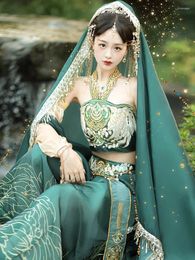 Stage Wear Girl Exotic Style Women's Han Chinese Clothing Elements Dance Costume