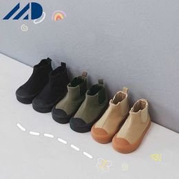 HBP Non-Brand Hot High Top Baby With Cotton Warm Soft Bottom Cute Biscuit Shoes Spring Autumn Boys Girls School Children Canvas Shoes