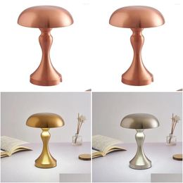 Table Lamps Usb Night Light Bar Restaurant Living Room Decorative Lamp Bedroom Bedside Bronze Drop Delivery Lights Lighting Indoor Dhr1I