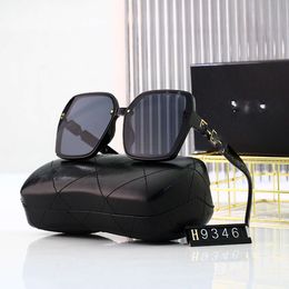 designer channel woman for women high-end large UV resistant round face summer sun protection sunglasses model With Box