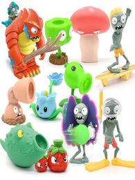 Plants vs zombis 2 Big wave Beach guacodile snorkel shell surfer zombie Peashooter kids Action Figure Model Toy Birthday gift 20126939300