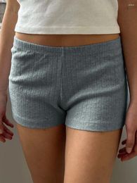 Women's Shorts Sunloudy Y2K Cute Pyjama For Women Elastic Low Waist Floral Lounge Button Front Comfy Boxer Bottoms