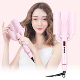 Irons Big Wave Curling Iron Ceramic Hair Curler Deep Wavy Curler Egg Rolls LED Display Automatic Triple Barrels Hair Styling Tools