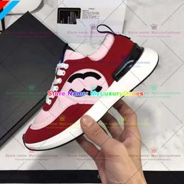 2024 Designer Running Shoes Chanelshoes Brand Channel Sneakers Womens Luxury Lace-Up Casual Shoes Classic Trainer Sdfsf Fabric Suede Effect City Gsfs 362