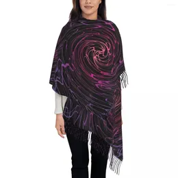 Scarves Lady Scarf Outdoor Shallow Water Wraps With Long Tassel Multi Spiral Retro Shawls And Wrap Winter Design Bufanda Mujer