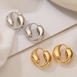 Hoop Earrings Mafisar Gold/Silver Colour Dolphin Shape For Women Advanced Sense Ear Jewellery Birthday Party Gifts