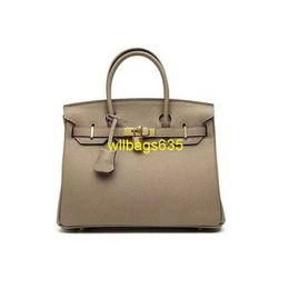 Tote Bags Genuine Leather Bk Handbags Fashionable and Popular Lychee Patterned Classic Platinum Bag for Womens Bag Highend and Large Capacit have logo HB7DUI