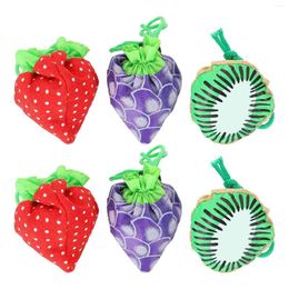 Storage Bags Folding Bag Home Fruit Style Pouches Shopping Reusable Tote Creative Foldable