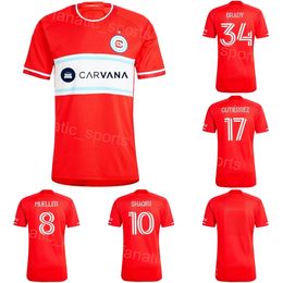 Chicago Soccer Fire 23 Kellyn Acosta Jersey 24/25 FC 21 Fabian Herbers 9 Hugo Cuypers 10 Xherdan Shaqiri 22 Mauricio Pineda 7 Maren Haile-Selassie Football Shirt Kits