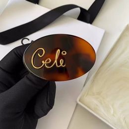Celi Luxury Brand Classic Letters Designer Hair Clips for Women Girls Nice Retro Vintage 18k Gold Crab Hairclip Hairclips Accessories Jewelry Gift
