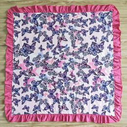 Blankets Spring Butterfly Square Baby Blanket Soft Born Swaddle 29 32 Inch