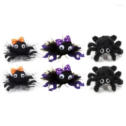 Hair Accessories Halloween Spiders Hairpin Stylish Clip Animal Barrettes For Baby Girls Kids Parties Headwear Decorations