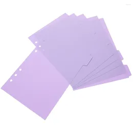 Pcs Separator Page Notebooks Index Classified Labels Pp Colored Binder Dividers