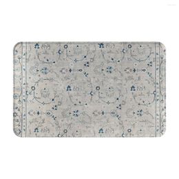 Carpets Antique Persian Doormat Rug Carpet Mat Footpad Bath Polyester Anti-slip Entrance Kitchen Bedroom Washable Antiwear