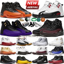 Box 11 12 Men Women Basketball Shoes 11s 12s Red Taxi Cherry Field Purple Game Royal University Gold Flu Game Gym Red Mens Womens Outdoor Trainers Sports Sneakers