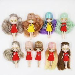 ICY DBS Blyth Mini Doll 10CM Normal Body DIY Toy Cute DOlls for Girls Random Dress 240308