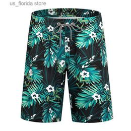 Men's Shorts Full Print Hawaii Beach Shorts For Men Summer Board Shorts Beachwear Casual Holiday Seaside Swim Trunks Surf Swimsuit Homme Y240320