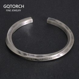 999 Sterling Silver Mobius Twisted Cuff Bracelets Bangles For Men And Women Vintage Handcrafted Viking Jewelry 240305