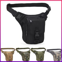 Bags Military Tactical Drop Leg Bag Mens Tool Fanny Thigh Pack Hunting Waist Pack Motorcycle Riding Men Military Waist Packs