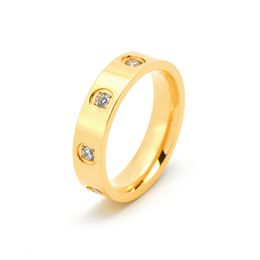 screw carter rings nail jewelry titanium steel ring female niche non fading simple light luxury P85B
