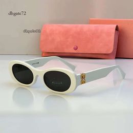 miui sunglasses for women Acetate sunglasses Modern Sophistication Simple European Style Oval Glasses Womens Boutique Shades Small Frame Goggles