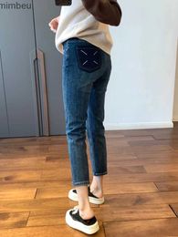 Women's Jeans Y2k Large Size Straight Leg Jeans Female Summer Thin 2023 New Small Fat Mm Thin Nine Minutes Smoke Pipe PantsC24318