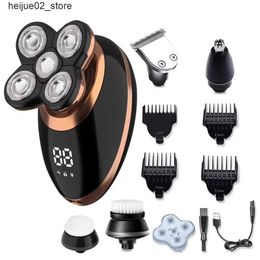 Electric Shavers Electric shaver washable and rechargeable electric shaver Q240318