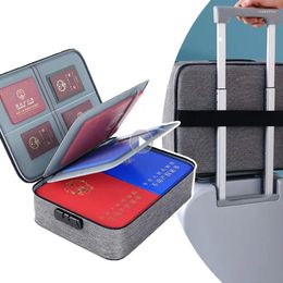 Storage Bags 2/3 Layers Document Bag Organiser Large Capacity Multi-Layer Tickets Certificate Case Travel Passport Briefcase