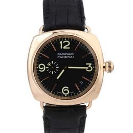 Luxury Designer Mens Watch NEW Watches High Quality PAM00103 Black 18K Yellow Gold Leather 40mm Wristwatch