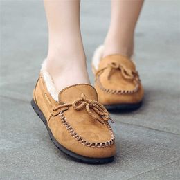 HBP Non-Brand Womens Micro Suede ladies flat shoes fur Moccasin Indoor Outdoor Slipper Shoe