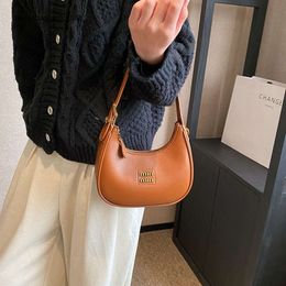 Cheap Wholesale Limited Clearance 50% Discount Handbag Spring New Minimalist for Womens Niche Single Shoulder Underarm Bag Soft Leather Luxury Versatile Crossbody