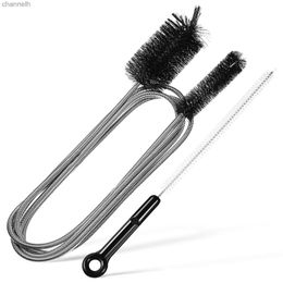 Other Household Cleaning Tools Accessories Pipe Cleaner Brush Stainless Steel Tube for Kitchen Bathroom Shower Refrigerator Drain Dredge Unblocker 240318