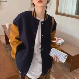 Women's Jackets Vintage Baseball Jacket Women Oversize Haruku Style Streetwear Y2k College Varsity Korean Fashion Bomber Coat
