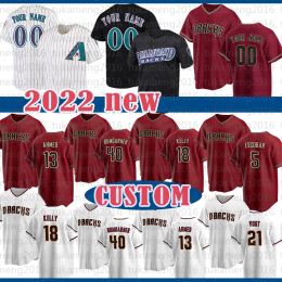 51 Randy Johnson 40 Madison Bumgarner Baseball Jersey Luis Gonzalez Mens Christian Walker Carson Kelly Nick Ahmed Seth Beer Herrera