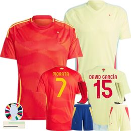 SpAIn Soccer Jersey 2024 Camisetas Kids Kit SpANiSh National Team Home Away Player Version Espana Football Shirt MORATA FERRAN ASENSIO ANSU FATI RODRI