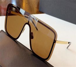 New fashion design sunglasses 364 frameless shield lens metal frame avantgarde show style uv400 protective glasses top quality5773175