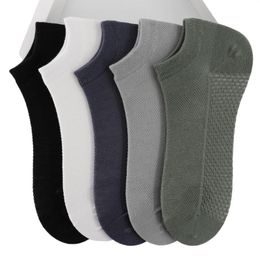 Men's Socks ZOYIKIO Men's2 Pairs Of Thin Deodorant Sweat-absorbent Short-tube Cotton Black Mid-tube For Men 9001H342