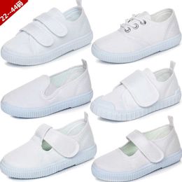 HBP Non-Brand Cheap childrens white sports canvas shoes student shoes kids casual sneakers for boys girls