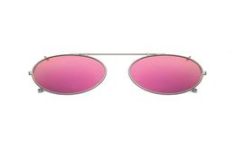 Polarised Round Clip On Sunglasses Unisex Pink Coating Mirror Sun Glasses Driving Metal Oval Shade Clip On Glasses uv4003095225